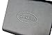 K.DESIGNS Business card case - made from artificial leather, brushed stainless steel, magnetic catch, business card holder, business card box (Black)