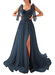 Dymaisei Sweetheart Lace Prom Dresses Spaghetti