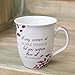 Proverbs 31 Woman Pink White Leaves 16 Ounce Ceramic Stoneware Coffee Mug (1)