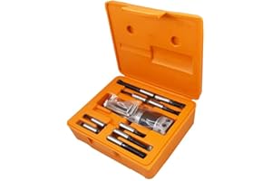 findmall 2" Boring Head R8 Shank Boring Tool Set, 9pcs 1/2" Carbide Boring Bar Set Milling Fit for Milling Machine, Thread 7/