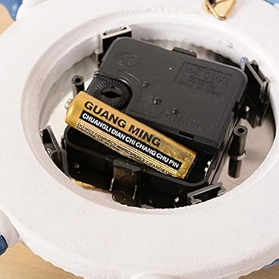 IMIKEYA Mediterranean Wall Clock Steering Wheel Nautical Silent Wall Clock Beach Sea Theme Ticking Clock with Rope Shell… 51YZh7fZzWL