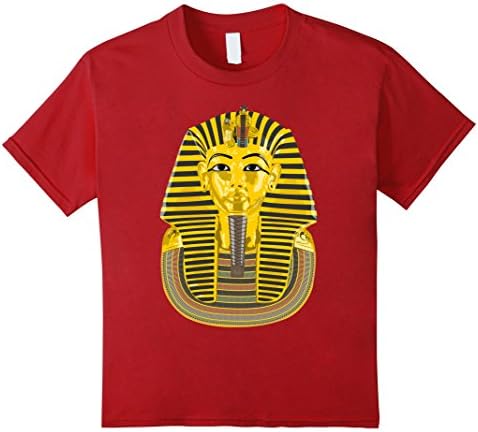 Kids King Tut Pharaoh Shirt Tutankhamun Egypt History T-Shirt 6 Cranberry