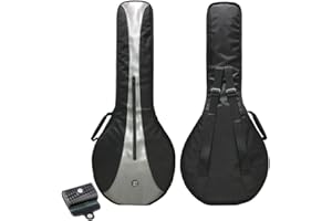GEBIBB Banjo Case,Banjo Gig Bag,600D Water-resistant Oxford Cloth,Cotton Padded,Backpack Strap,Packed with Banjo Finger Picks Box