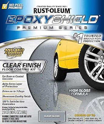 Amazon Com Rust Oleum Epoxyshield Garage Floor Kit 90 Oz Clear