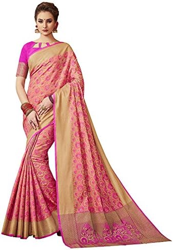 F4style Women's Designer Heavy Banarasi Patola Silk Saree with Unstitched Blouse Piece