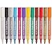 Acrylic Paint Pen for Ceramic Painting - Medium Point Acrylic Marker Pens for Rock Painting, Glass, Porcelain, Mug, Wood, Fabric, Canvas, Craft Projects, Set of 12 Colors