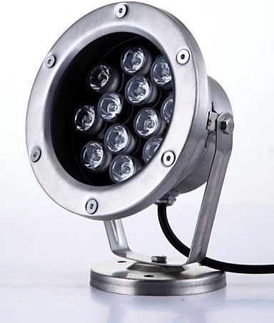 JIN@ Waterproof Underwater Lights , 12 W LM Natural White / Red / Blue / Yellow / Green AC 12-24V Spot Lights , 12v