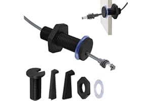 Lephchiryn RV Cable Passthrough for Starlink mini, RV Cable Grommet Compatible with Starlink, Ethernet, Coax, Water-Resistant and Anti-Drop RV Cable Routing (78mm/2pcs, Black)