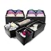 Sorbus® Foldable Storage Drawer Closet Dresser Organizer - 6 Piece Set (Black)