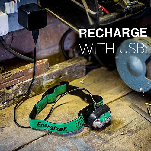 Energizer VISION LED Headlamp Flashlight, USB Rechargeable, 400 High