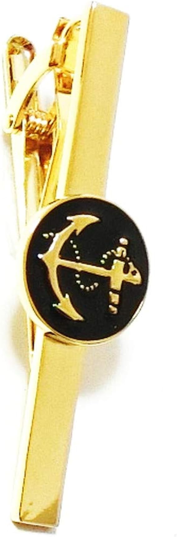 Amazon Co Jp ネクタイピン タイピン タイバー マネークリップ メンズ レディース 碇 錨 アンカー 船 海 ブラック 黒 金 ゴールド プレゼント Np077 服 ファッション小物
