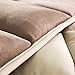 Linenspa Comforter Duvet Insert Full Sand/Mocha Down Alternative All Season Microfiber-Full Size - Box Stitched