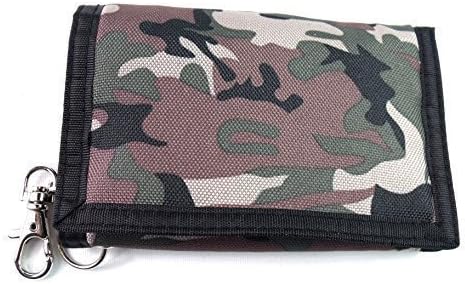 The Leather Emporium Men's Camouflage Canvas Purse Coin Pouch Credit Card Holder One Size Green/Blk/Brn/Beige