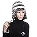 URSFUR Women's Rex Rabbit Fur Hats Winter Ear Cap Flexible Multicolor