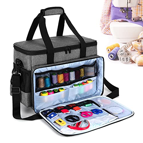 Luxja Sewing Machine Carrying Bag with Removable Padding Pad, Tote Bag