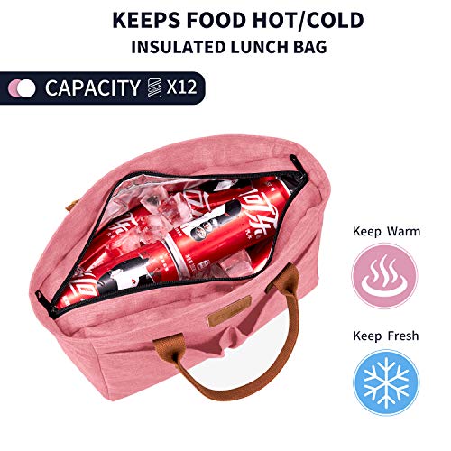 Lunch Bags for Women Insulated Fashionable Lunch Box Large Adult Lunch Bag for Work - Thumbnail 2