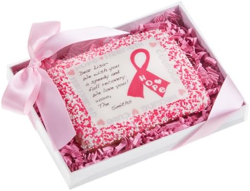 Pink Ribbon Personalized Cookie