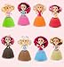 Evursua 2 Pack Scented Cupcake Dolls Toys with Surprise,Reversible Cake Transform to Mini Princess Doll (2 Pack)