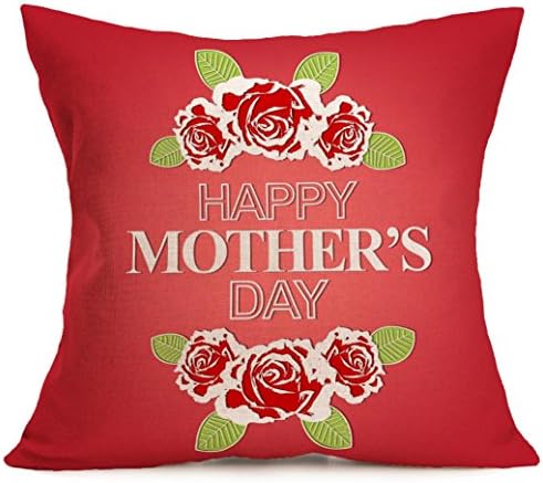 Pillow Case,TOPUNDER Happy Mother's Day Sofa Bed Home Decoration Festival (F)