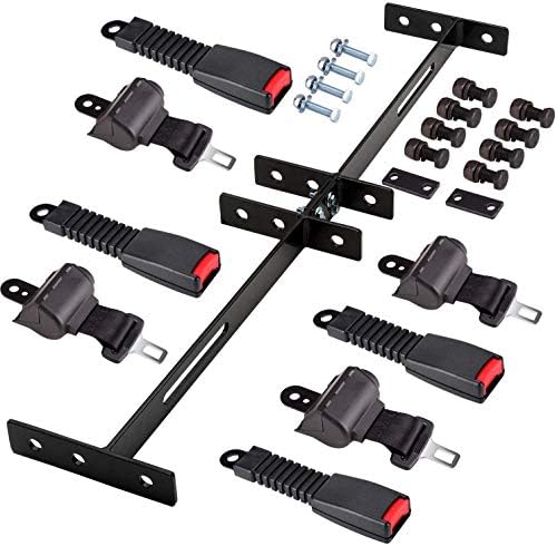 10L0L Golf Cart Retractable Belt Bracket Kit,4 Passenger Belt Kit Retractable Yamaha Drive, DS of Club Car (Not fit for RXV 10L0L Golf Cart Retractable Belt Bracket Kit,4 Passenger Belt Kit Retractable Yamaha Drive, DS of Club Car (Not fit for RXV