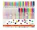 Gel Pens,Includes Metallic,pastels,Neon,Glitter for Scrapbooking, Coloring,Doodling,Sketching and Craft,Pack of 48