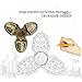 Fidget Hand Spinner Toys Stress Reducer High Speed and Perfect for ADD,ADHD, Anxiety and Autism Adult Children by RUIVAN (bronze)