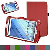 Acer Iconia One 8 B1-850 Case,Mama Mouth PU Leather Folio 2-Folding Stand Cover with Stylus Holder for 8
