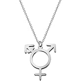 WUSUANED Transgender Symbol Earrings Transgender Pride Jewelry Male And Female Symbol Earring Transgender gift