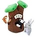 ZippyPaws Burrow Zoo Interactive Hide and Seek Squeaky Plush Dog Toy