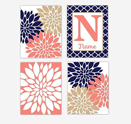 Compare Price: coral and navy blue baby room - on ...