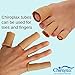 Chiroplax Toe Tubes Sleeves Protectors Cushions Fabric & Gel Lining Separator Tubing Finger, Bunion, Hammer Toe, Callus, Corn, Blister (5 Pack, Size Small)