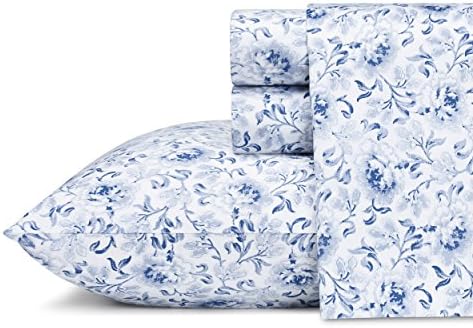 Laura Ashley Sheet Set, King, Lorelei Cotton 4 Piece