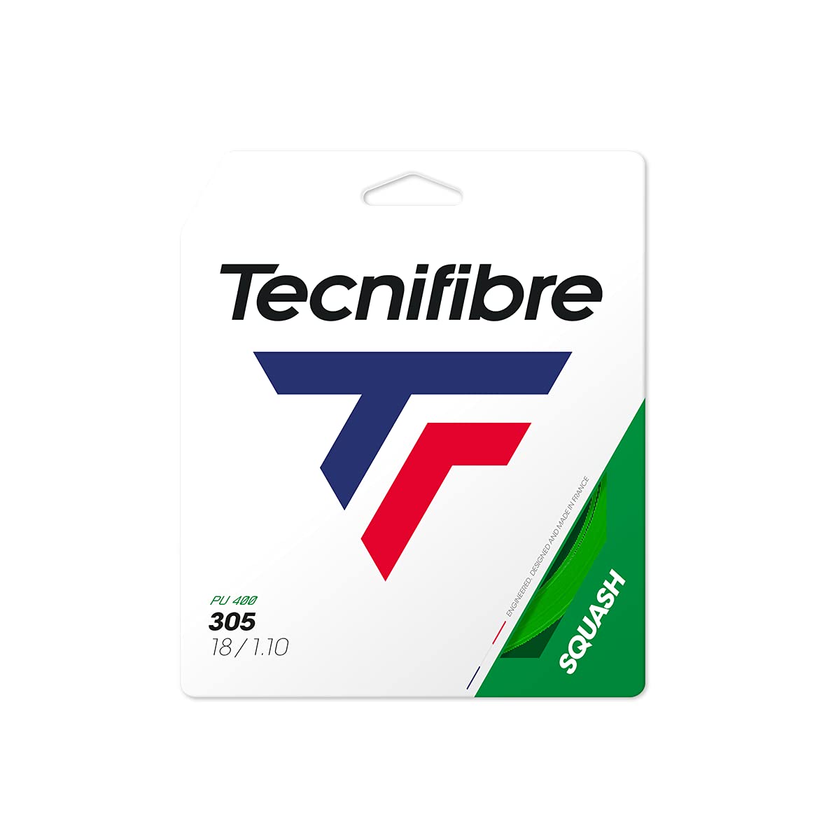 Tecnibre Squash String 305 1.10mm Green - 10m Set
