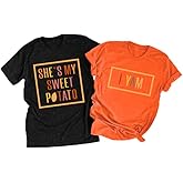 Tewmeu Shes My Sweet Potato I Yam Shirts His and Hers Matching Outfits Couples Thanksgiving Shirt