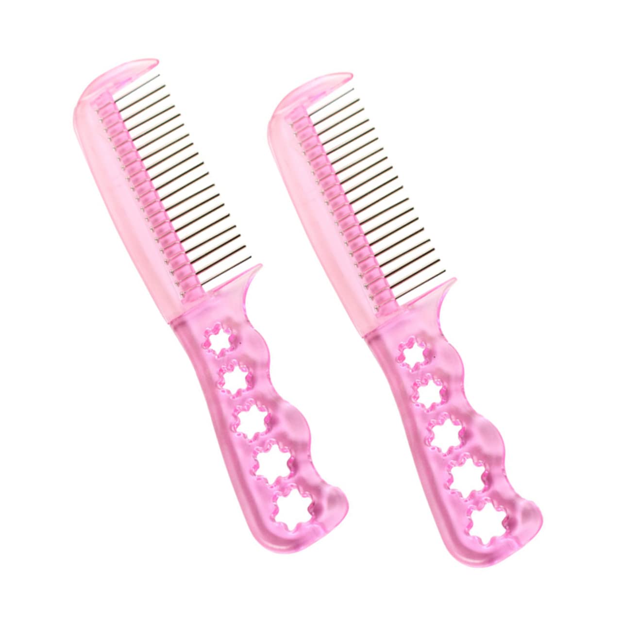 FRCOLOR 2pcs Comb Doll Wig Brush Doll Hair Styling Tools Hair Toddler Wire Brush Hairdressing Hair Curly Wig Women's Plastic Pink Portable Silk