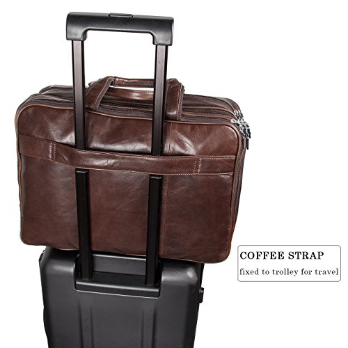 1 Augus+Business+Briefcase+Genuine+Leather