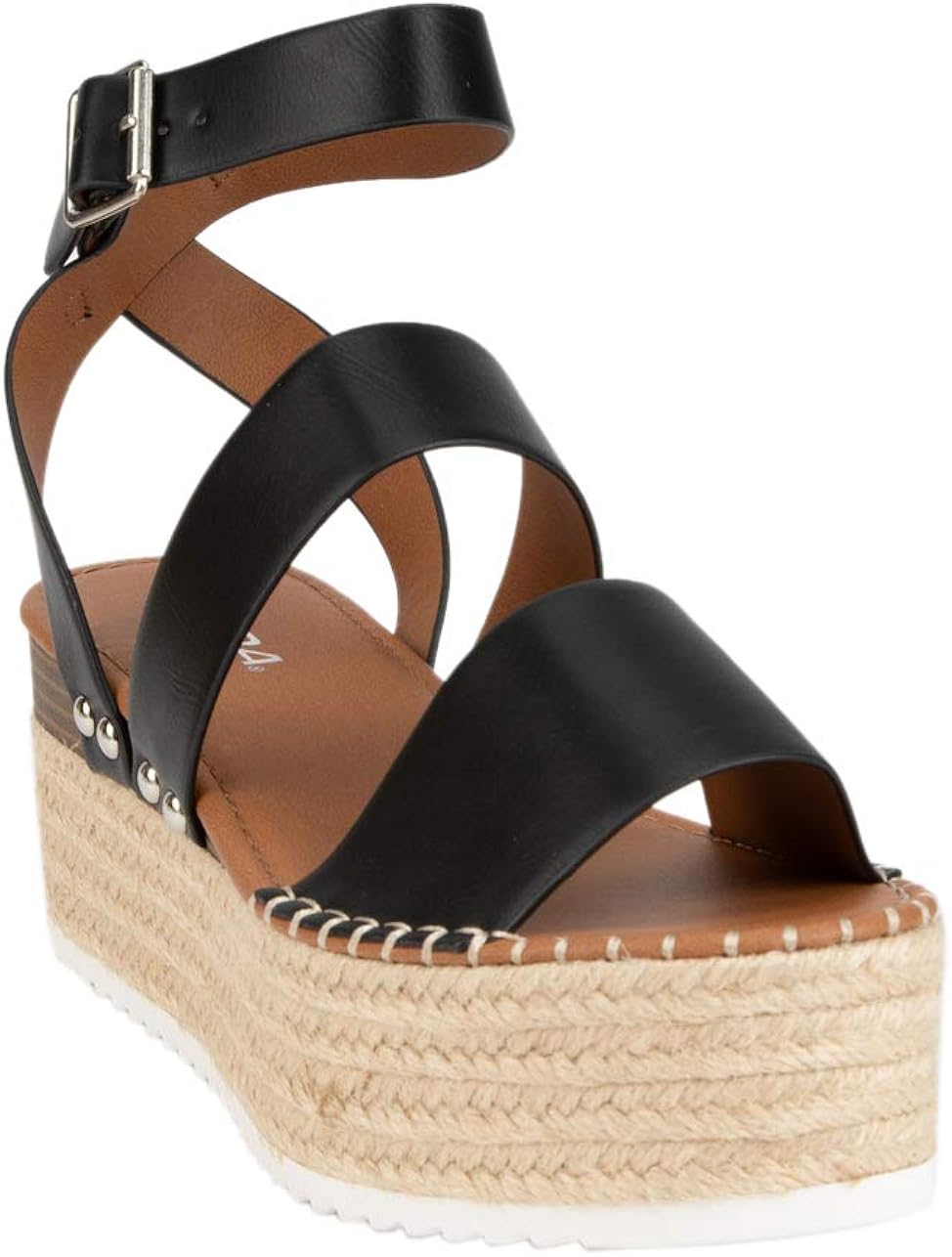 tan flatform sandals