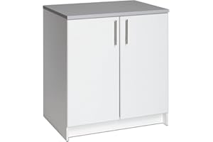 Prepac Elite 32" Storage Cabinet, White Storage Cabinet, Base Cabinet, Bathroom Cabinet with 1 Adjustable Shelf 24" D x 32" W x 36" H, WEB-3236