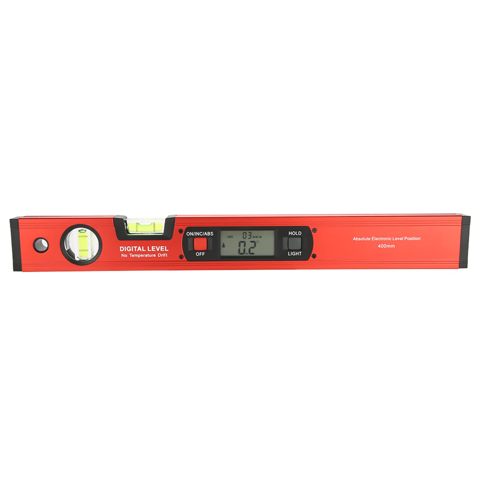 Hilitand Digital Inclinometer, Aluminum Alloy Digital Magnetic Angle Finder, Accurate Digital Level Gauge, Meter Protractor Level 4 x 90°