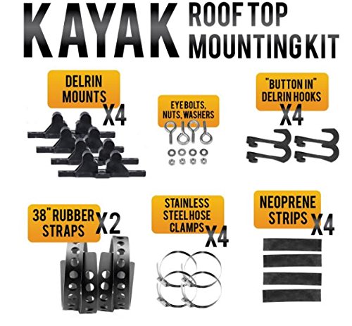 Quick Fist 90065 Kayak Roof Top Mounting Kit
