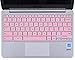 CaseBuy Keyboard Protector Cover Compatible ASUS ChromeBook C223NA C213SA C200 C200MA C201 C201PA C202SA 11.6-inch/ASUS ChromeBook 13 C300MA C300SA C301SA 13.3-inch ChromeBook Protective Skin, Pink