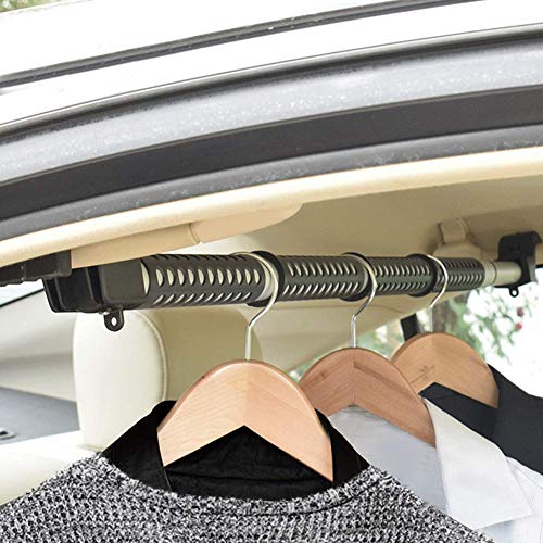 MYSBIKER Car Clothes Hanger Bar, Adjustable Telescoping Bar Vehicle