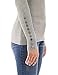 PattyBoutik Women’s Crewneck Raglan Ribbed Sweater (Light Gray M)