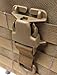 Coyote Brown 2 Part Tan Every Which Way Buckle System Military Tactical T-ring Adaptor for Molle Pals Tring