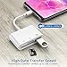 USB C to SD Card Reader, 3 in 1 USB C to USB OTG Adapter, Type C Micro SD Card Adapter, USB Camera Connection Kit for New iPad Pro 11