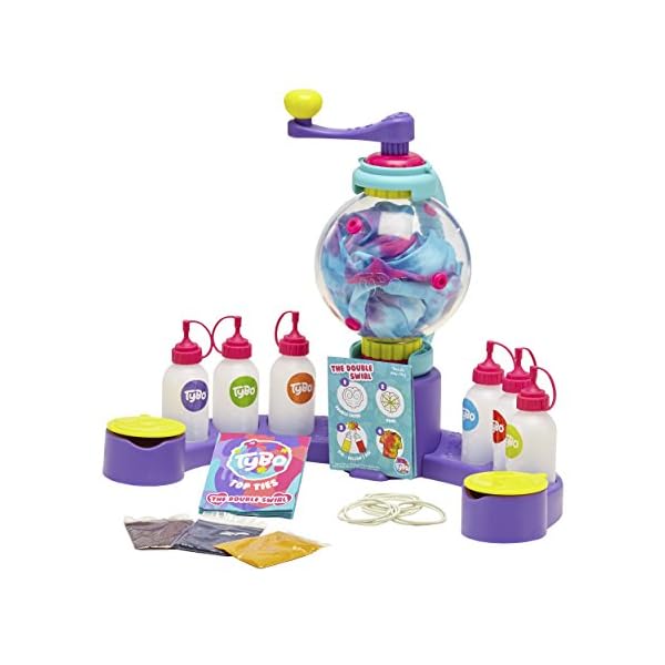 Tybo-Tie-Dye-Design-Studio-Craft-Kit Tybo Design Studio, Arts and Crafts, Tie Dye, Easy to Use Kit, Creative Fun, Ultimate Mess Free Fun for Boys and Girls…