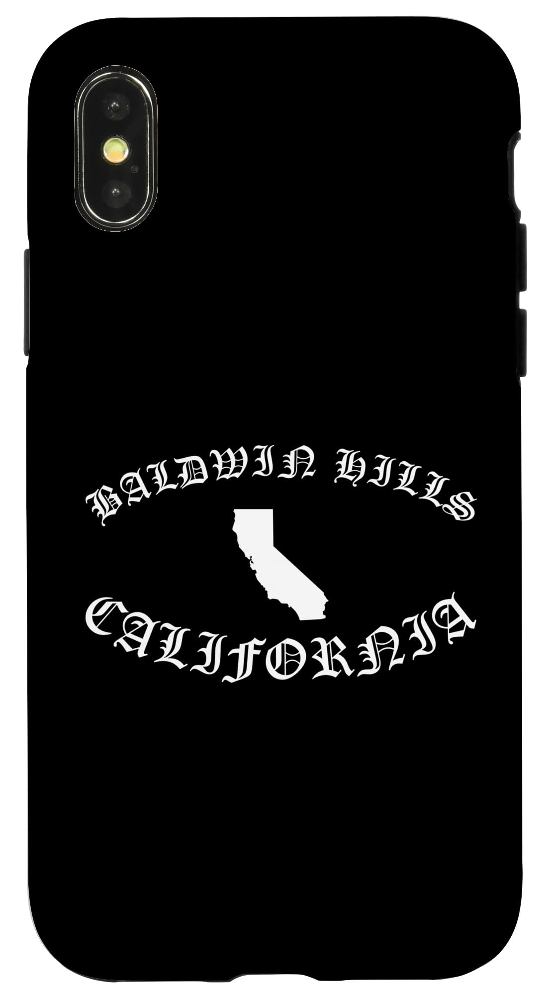 iPhone X/XS Baldwin Hills California Los Angeles Leimert Park 323 213 Case