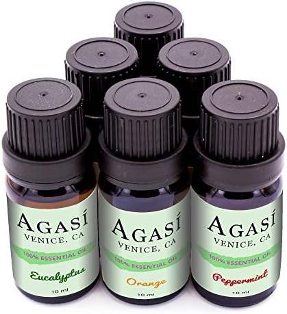 UltimatePureZen 100% Pure Aromatherapy Essential Oils Sampler Gift Set (Lemon grass, Lavender, Eucalyptus, Orange, Tea Tree and Peppermint)