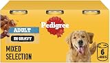 Pedigree Adult Dog Wet Food Can Mixed Selection Gravy 6x400g view 1
