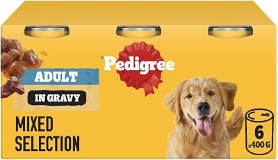 Pedigree Adult Dog Wet Food Can Mixed Selection Gravy 6x400g